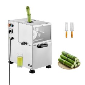 Commercial Sugar Cane Juicer, 800W Electric Sugarcane Juicer Machine with 661LBS/H High Output, 4 Stainless Steel Rollers