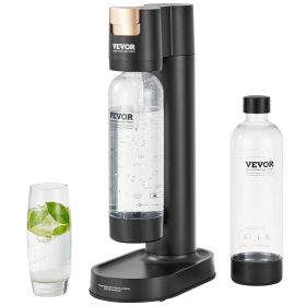 Sparkling Water Maker, Soda Maker Machine for Home Carbonating, Seltzer Water Starter Kit with 2 BPA-free 1L PET Bottles