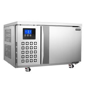 Commercial Blast Freezer, 80 L / 2.8 Cu.ft Blast Chiller with 3 Trays, Blast Chiller Freezer Chest with 4 Freezing Modes