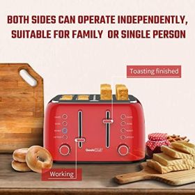 4-slice stainless steel toaster (Default: Default)